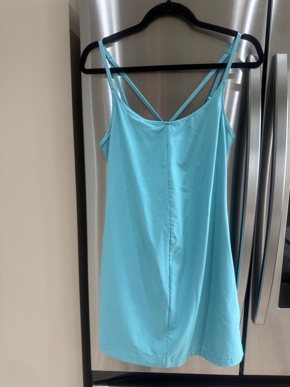 Columbia Light Aqua Spaghetti-Strap Romper